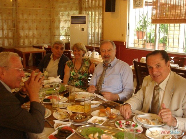 ALF Board members in Lebanon Rt to Lt Ned Fawwaz, Sam Zakhem, Tracy Chamoun & Robert Chahine