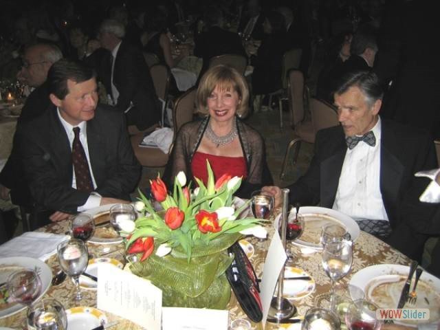 ALF Vice-Pres. May Rihan wuth Cong. Earl Pomeroy and AUB President